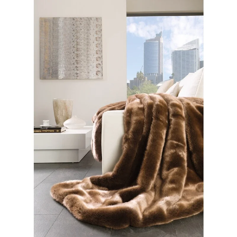 Alpaca wool blankets for a hypoallergenic and warm optionAlpaca wool blankets for a hypoallergenic and warm optionIBENA Luxury Brown Faux Fur Oversized Plush Throw