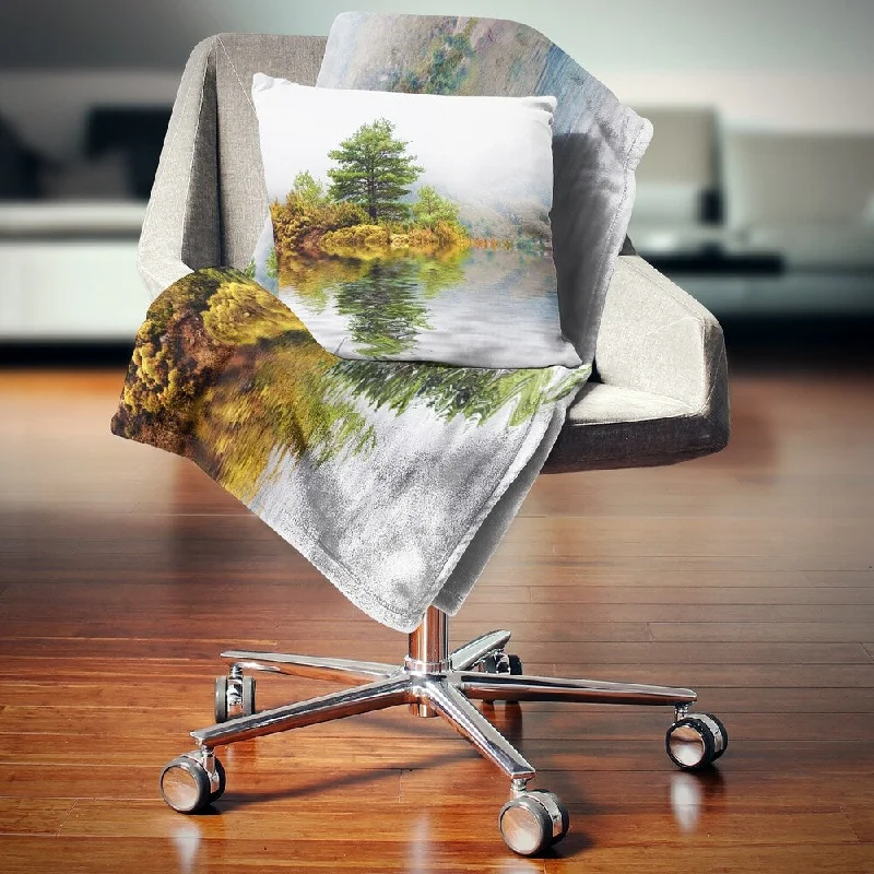 Queen - size blankets for standard - sized bedsQueen - size blankets for standard - sized bedsDesignart 'Pine Tree with Reflection' Landscape Photography Throw Blanket Queen - size blankets for standard - sized bedsQueen - size blankets for standard - sized bedsDesignart 'Pine Tree with Reflection' Landscape Photography Throw Blanket