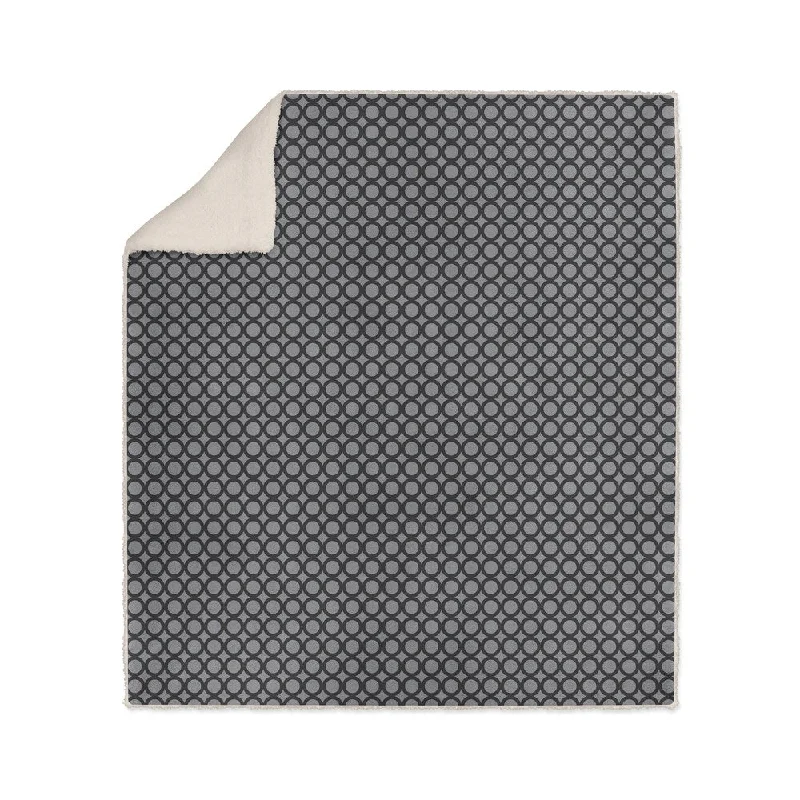 Linen blankets with a rustic and textured lookLinen blankets with a rustic and textured lookSIMPLE CIRCLES BLACK AND GREY Reversible Sherpa Throw By Kavka Designs Linen blankets with a rustic and textured lookLinen blankets with a rustic and textured lookSIMPLE CIRCLES BLACK AND GREY Reversible Sherpa Throw By Kavka Designs