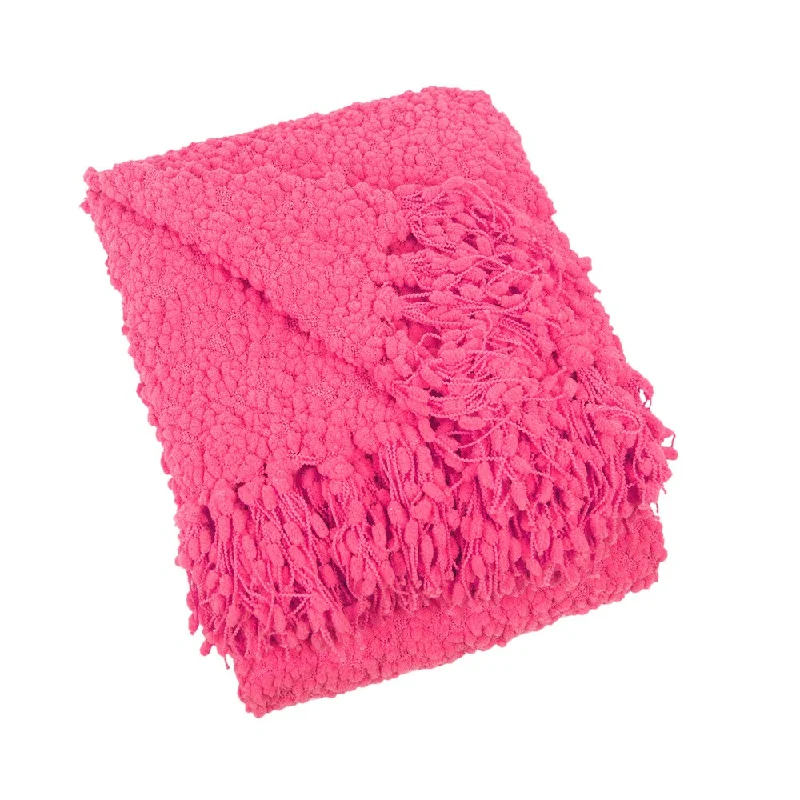 Fleece blankets for a cozy and plush textureFleece blankets for a cozy and plush textureBlissliving Home Temi Pom Pom Throw