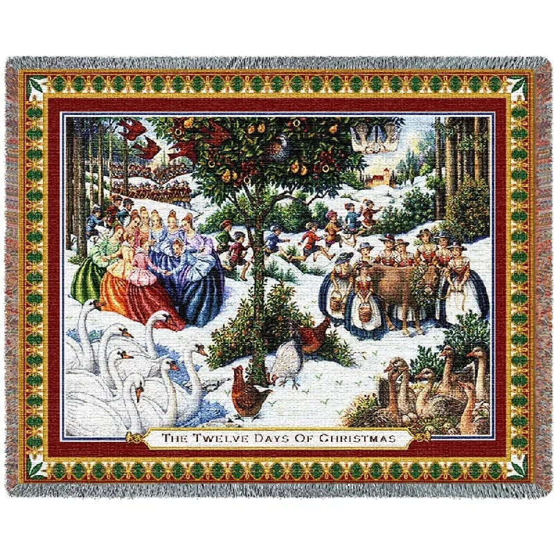 Linen blankets with a rustic and textured lookLinen blankets with a rustic and textured lookTwelve Days Of Christmas Blanket