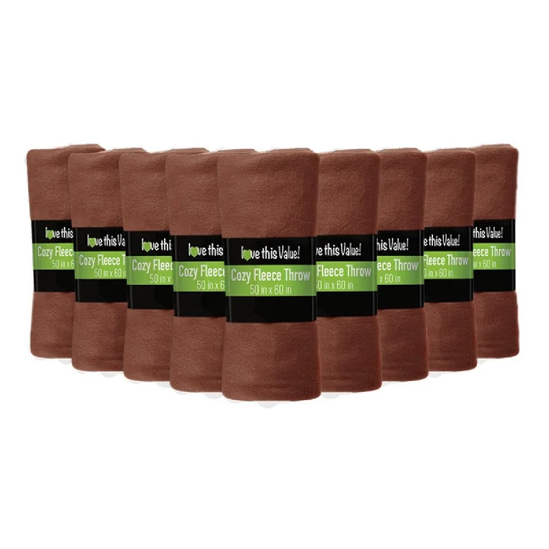 King - size blankets to cover large beds comfortablyKing - size blankets to cover large beds comfortably12 Pack Warm Soft Fleece Blanket Brown King - size blankets to cover large beds comfortablyKing - size blankets to cover large beds comfortably12 Pack Warm Soft Fleece Blanket Brown