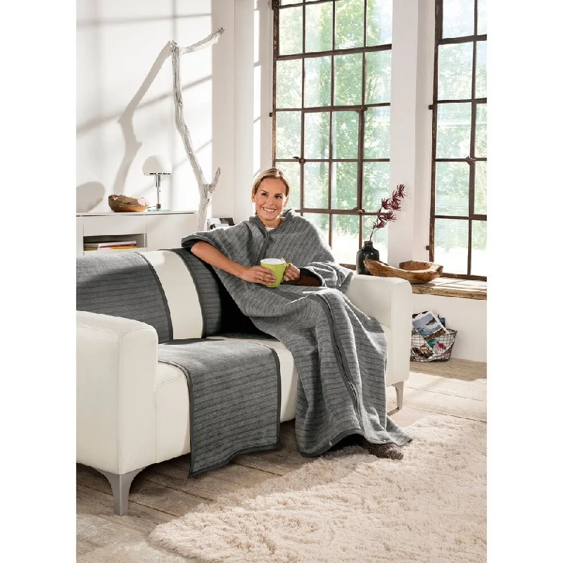 Cotton blankets for breathability and a lightweight feelCotton blankets for breathability and a lightweight feelIBENA Snuggly Zipper Throw Fano