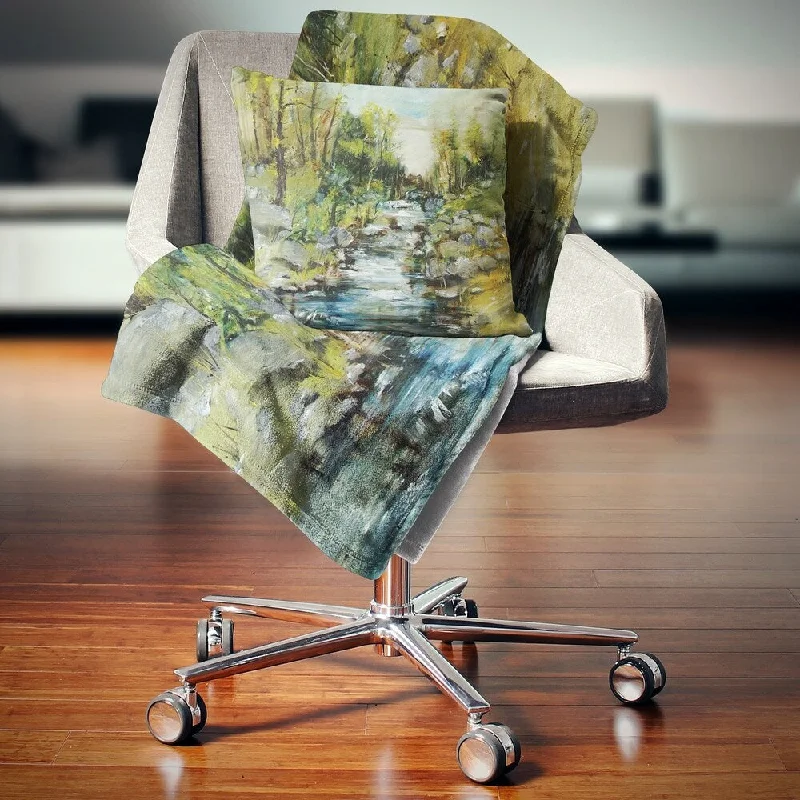 Acrylic blankets for a soft and affordable alternativeAcrylic blankets for a soft and affordable alternativeDesignart 'Rocky Terrain with Creek' Landscape Throw Blanket Acrylic blankets for a soft and affordable alternativeAcrylic blankets for a soft and affordable alternativeDesignart 'Rocky Terrain with Creek' Landscape Throw Blanket