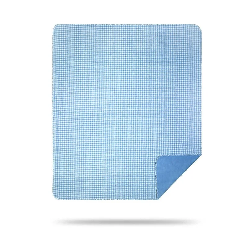 Linen blankets with a rustic and textured lookLinen blankets with a rustic and textured lookDenali Gingham Light Blue/Light Blue Microplush Blanket Linen blankets with a rustic and textured lookLinen blankets with a rustic and textured lookDenali Gingham Light Blue/Light Blue Microplush Blanket