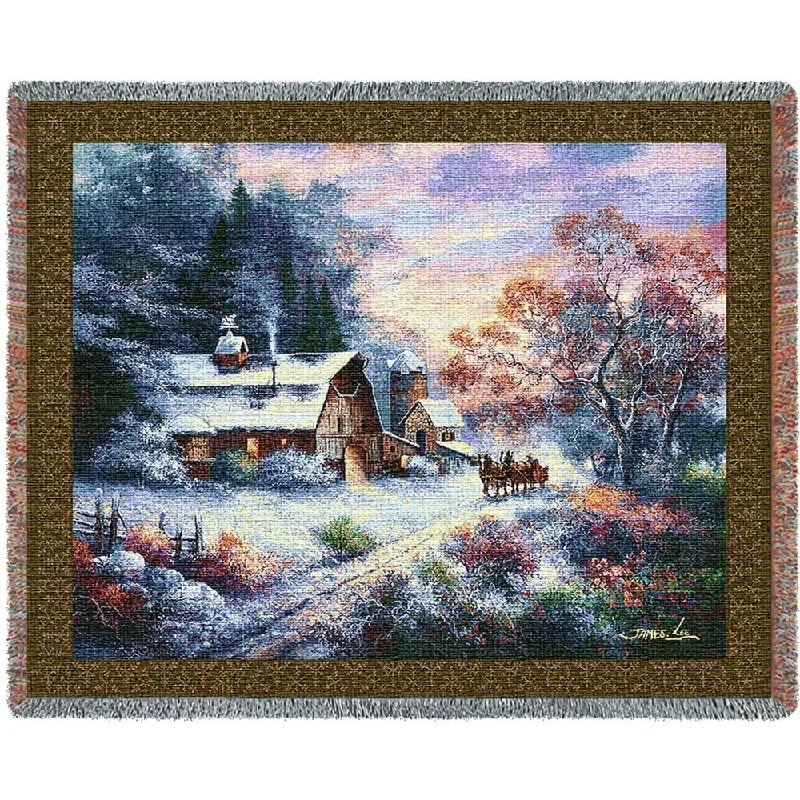 Synthetic fiber blend blankets for a budget - friendly choiceSynthetic fiber blend blankets for a budget - friendly choiceSnowy Evening Blanket