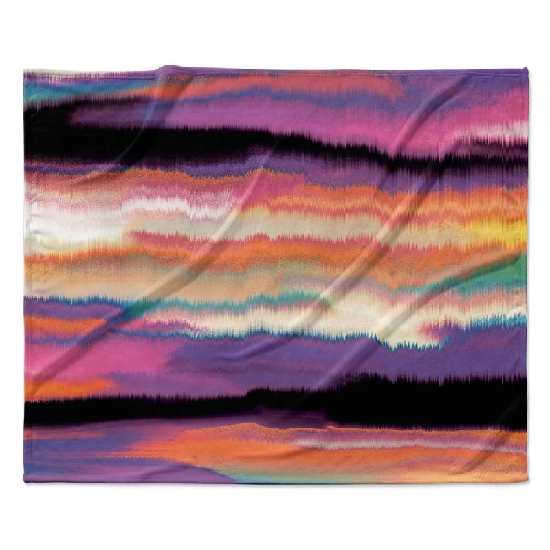 Fleece blankets for a cozy and plush textureFleece blankets for a cozy and plush textureKESS InHouse Nina May "Artika Sunset" Fleece Blanket - Multi-color - 80" x 60" Fleece blankets for a cozy and plush textureFleece blankets for a cozy and plush textureKESS InHouse Nina May "Artika Sunset" Fleece Blanket - Multi-color - 80" x 60"