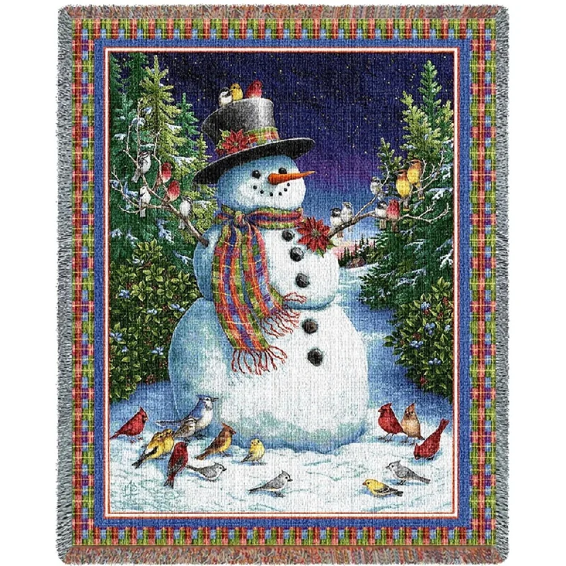 Recycled polyester blankets for an eco - conscious optionRecycled polyester blankets for an eco - conscious optionPlaid Snowman Blanket