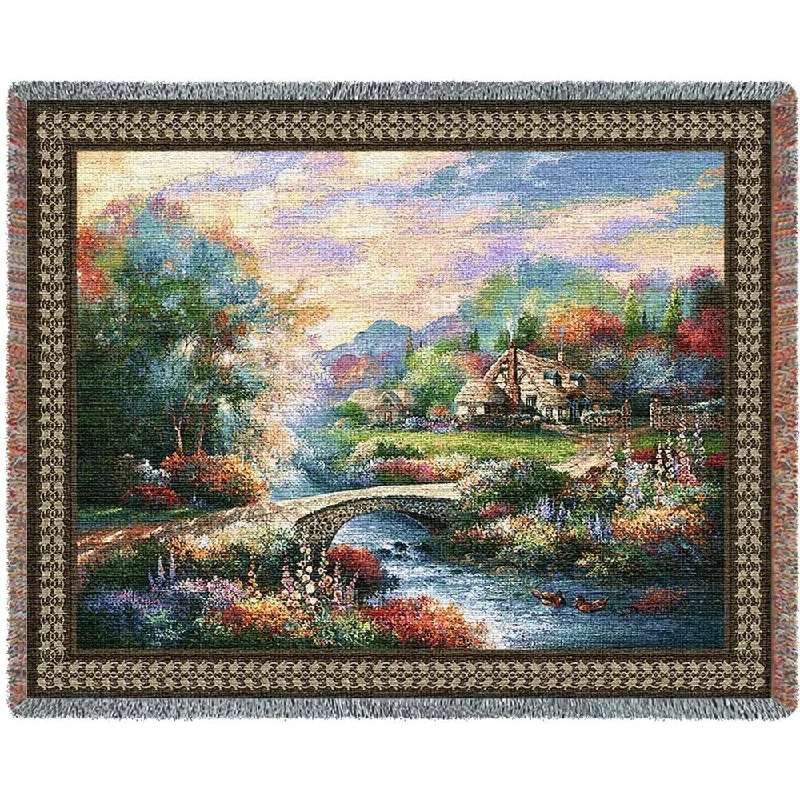 Bamboo fiber blankets with natural antibacterial propertiesBamboo fiber blankets with natural antibacterial propertiesCountry Bridge Blanket