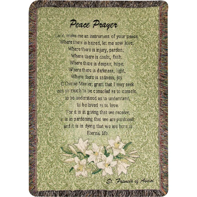 Cotton blankets for breathability and a lightweight feelCotton blankets for breathability and a lightweight feelManual Woodworkers Peace Prayer Multi Color Mini Tapestry Throw Cotton blankets for breathability and a lightweight feelCotton blankets for breathability and a lightweight feelManual Woodworkers Peace Prayer Multi Color Mini Tapestry Throw