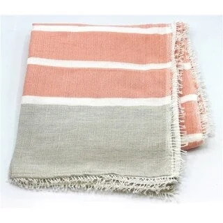 Microfiber blankets that are durable and easy to care forMicrofiber blankets that are durable and easy to care forInabel Rosalia Wasig Blankets (Tri-Color) - Salmon/ White/ Gray Microfiber blankets that are durable and easy to care forMicrofiber blankets that are durable and easy to care forInabel Rosalia Wasig Blankets (Tri-Color) - Salmon/ White/ Gray
