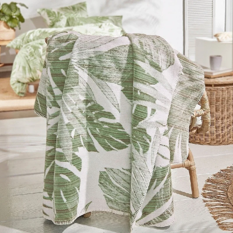 Rayon from bamboo blankets for a silky and breathable feelRayon from bamboo blankets for a silky and breathable feelIBENA Tropical Palm Leaves Throw Blanket 'Honolulu' Rayon from bamboo blankets for a silky and breathable feelRayon from bamboo blankets for a silky and breathable feelIBENA Tropical Palm Leaves Throw Blanket 'Honolulu'
