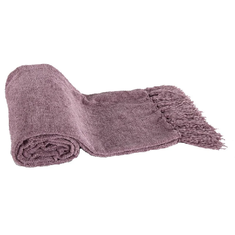 Chenille blankets with a thick and fuzzy textureChenille blankets with a thick and fuzzy textureMicro Poly Purple Chenille Throw Chenille blankets with a thick and fuzzy textureChenille blankets with a thick and fuzzy textureMicro Poly Purple Chenille Throw