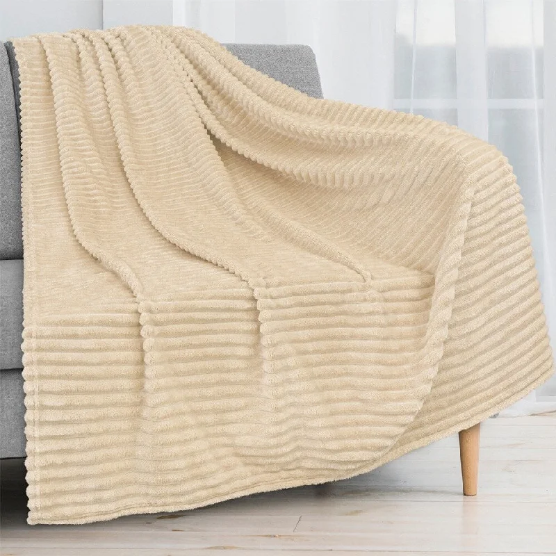 Synthetic fiber blend blankets for a budget - friendly choiceSynthetic fiber blend blankets for a budget - friendly choice50" x 60" Throw Stripe Flannel Fleece Blanket Cream Beige Synthetic fiber blend blankets for a budget - friendly choiceSynthetic fiber blend blankets for a budget - friendly choice50" x 60" Throw Stripe Flannel Fleece Blanket Cream Beige