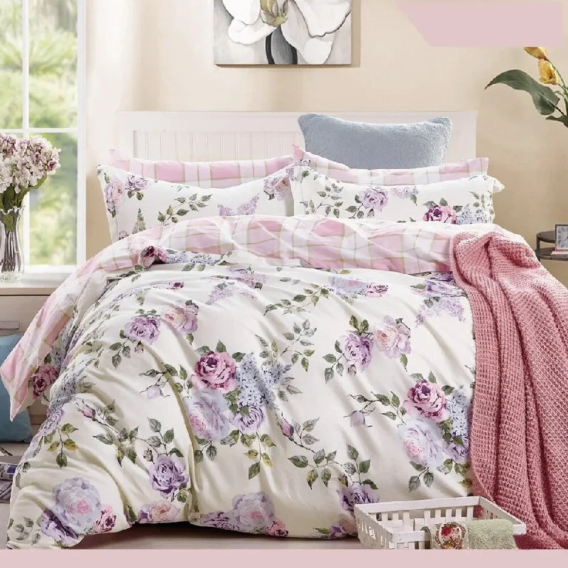 Mohair blankets with a unique sheen and softnessMohair blankets with a unique sheen and softness3pc King Size Cotton Bedding Set Rose Pink Purple