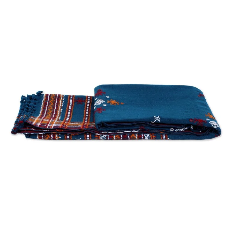 Alpaca wool blankets for a hypoallergenic and warm optionAlpaca wool blankets for a hypoallergenic and warm optionHandmade Woven Throw Blanket, 'Azure Mirror' (India)