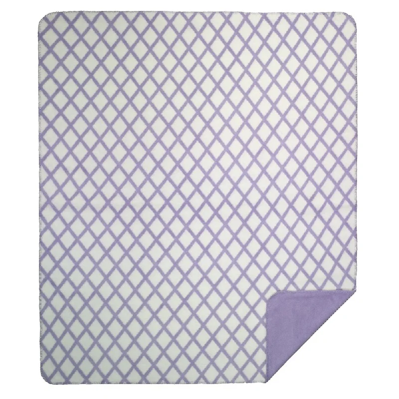 Bamboo fiber blankets with natural antibacterial propertiesBamboo fiber blankets with natural antibacterial propertiesDenali Lattice soft purple Micro-plush Throw Blanket - Lavender