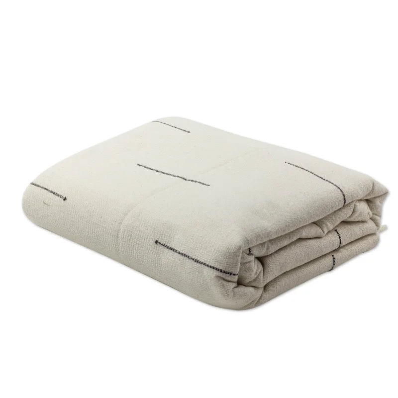 Linen blankets with a rustic and textured lookLinen blankets with a rustic and textured lookHandmade Natural Contrasts Zapotec Cotton Bedspread (Twin) Mexico Linen blankets with a rustic and textured lookLinen blankets with a rustic and textured lookHandmade Natural Contrasts Zapotec Cotton Bedspread (Twin) Mexico