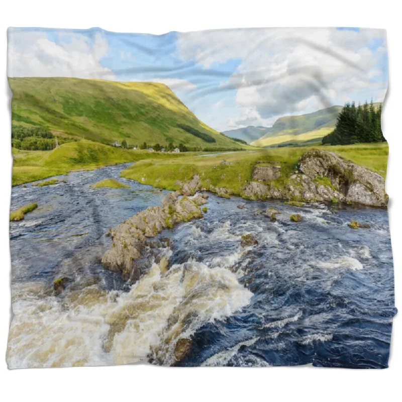 Acrylic blankets for a soft and affordable alternativeAcrylic blankets for a soft and affordable alternativeDesignart 'Publi and River Lyon' Landscape Photography Throw Blanket