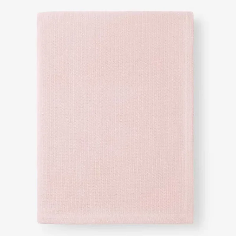 Linen blankets with a rustic and textured lookLinen blankets with a rustic and textured lookQueen Size Cotton Weave Cotton Blanket Blush