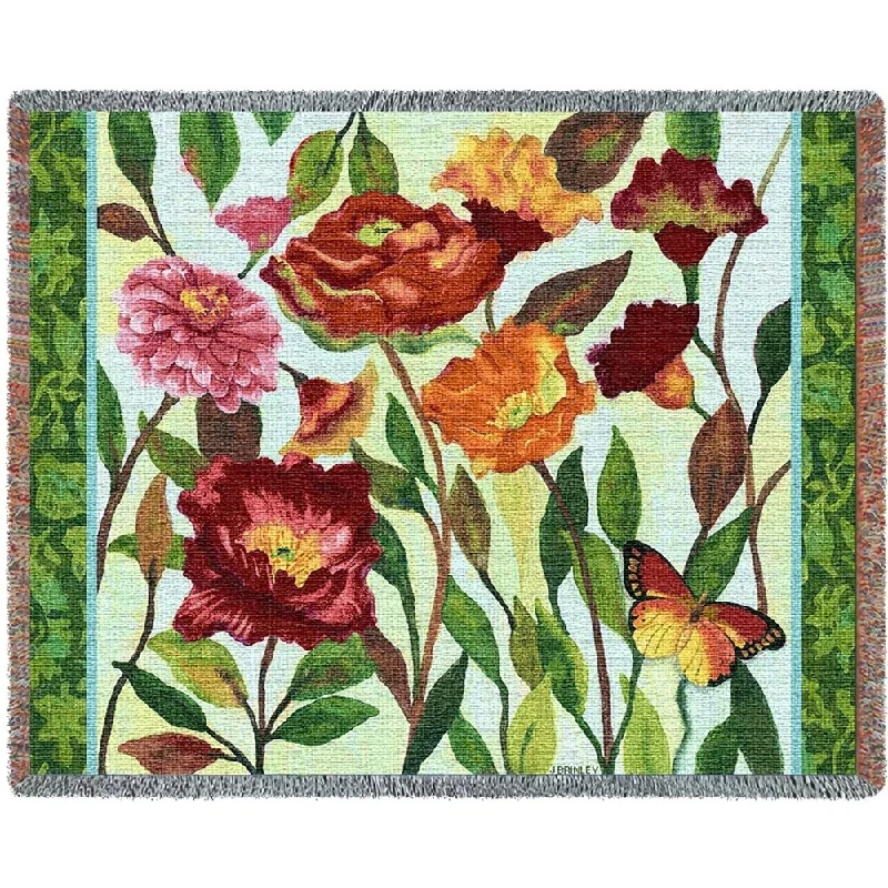 Linen blankets with a rustic and textured lookLinen blankets with a rustic and textured lookPoppy Garden Tapestry Blanket