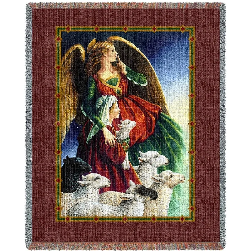 Queen - size blankets for standard - sized bedsQueen - size blankets for standard - sized bedsShepherd Boy and Angel Blanket