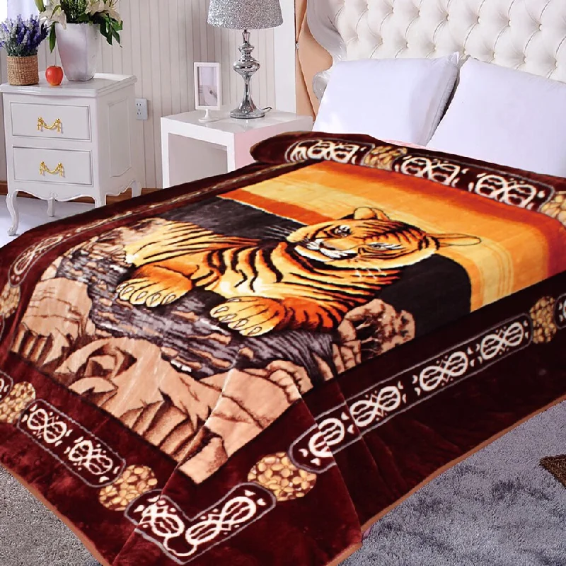 Silk blankets with a smooth and elegant touchSilk blankets with a smooth and elegant touchUltra Plush Orange Bengal Tiger With Floral Border Blanket - Multi Silk blankets with a smooth and elegant touchSilk blankets with a smooth and elegant touchUltra Plush Orange Bengal Tiger With Floral Border Blanket - Multi