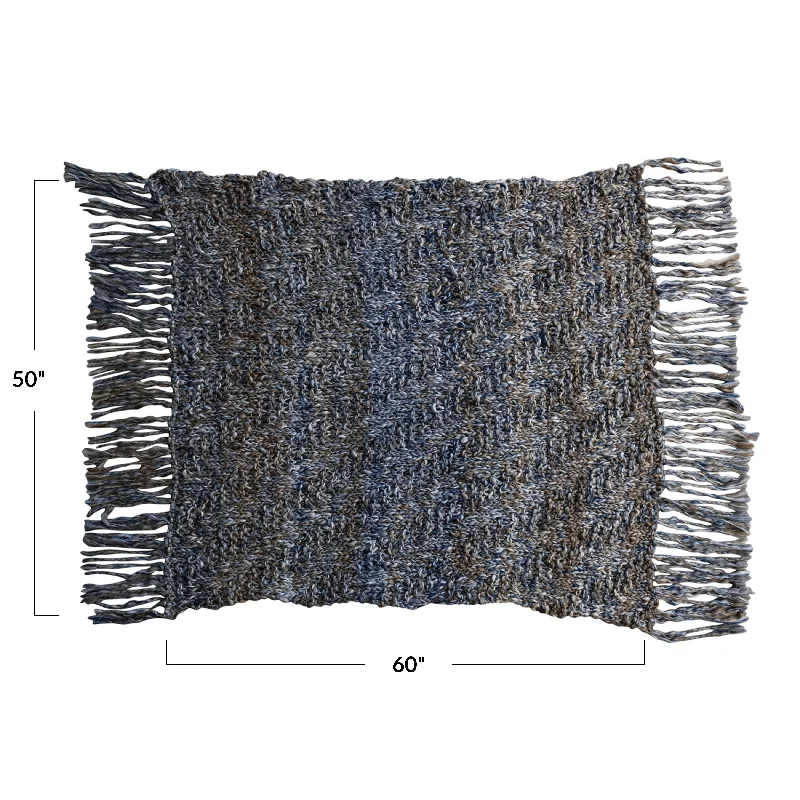 Linen blankets with a rustic and textured lookLinen blankets with a rustic and textured lookWoven Melange Acrylic Throw with Fringe - 60.0"L x 50.0"W x 0.1"H Linen blankets with a rustic and textured lookLinen blankets with a rustic and textured lookWoven Melange Acrylic Throw with Fringe - 60.0"L x 50.0"W x 0.1"H