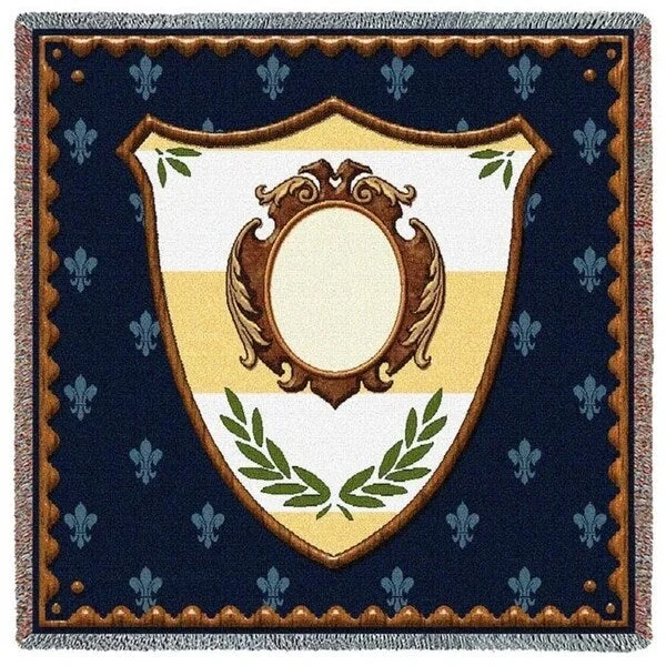 Bamboo fiber blankets with natural antibacterial propertiesBamboo fiber blankets with natural antibacterial propertiesMonogram Shield Stripe Small Blanket