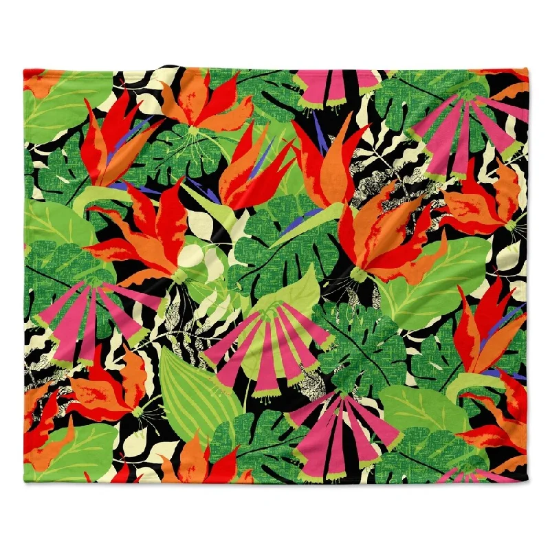 Cotton blankets for breathability and a lightweight feelCotton blankets for breathability and a lightweight feelKESS InHouse Jacqueline Milton "Tropicana - Hot" Fleece Blanket - Multi-color - 80" x 60" Cotton blankets for breathability and a lightweight feelCotton blankets for breathability and a lightweight feelKESS InHouse Jacqueline Milton "Tropicana - Hot" Fleece Blanket - Multi-color - 80" x 60"