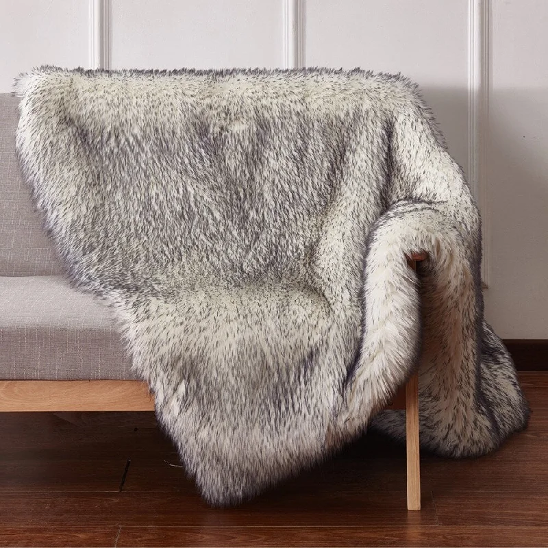 Cashmere blankets for ultimate softness and luxuryCashmere blankets for ultimate softness and luxuryWhite Gray Faux Fur Throw Blanket