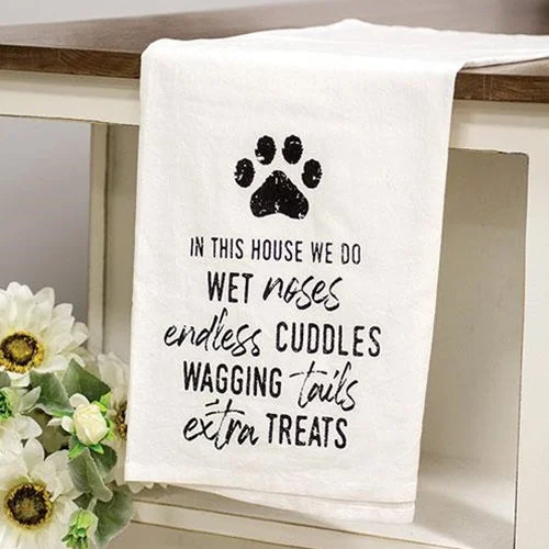 Bed skirts with a high - quality elastic waistbandWet Noses Endless Cuddles Wagging Tails Dish Towel Bed skirts with a high - quality elastic waistbandWet Noses Endless Cuddles Wagging Tails Dish Towel