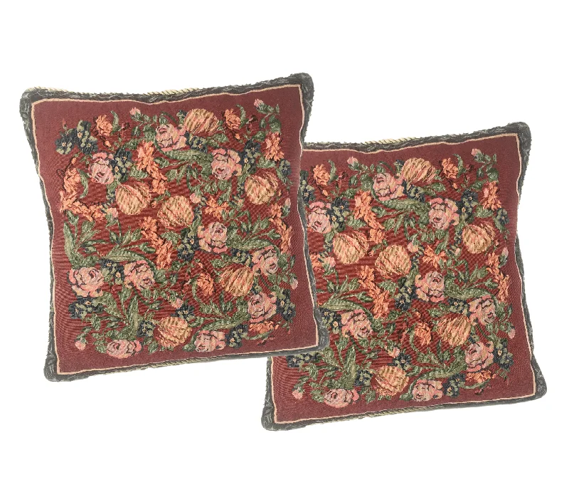 Firm Pillows for Side SleepersDaDa Bedding Set of Two Red Field of Roses Throw Pillow Covers w/ Inserts - 2-PCS - 18" Firm Pillows for Side SleepersDaDa Bedding Set of Two Red Field of Roses Throw Pillow Covers w/ Inserts - 2-PCS - 18"