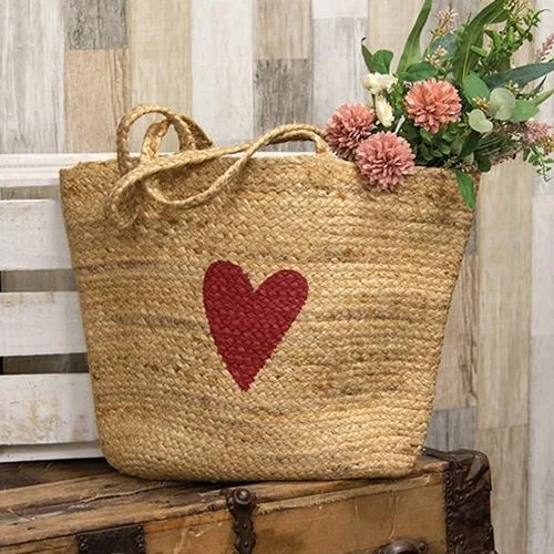 Bed skirts in neutral colors for easy pairingRed Heart Jute Tote