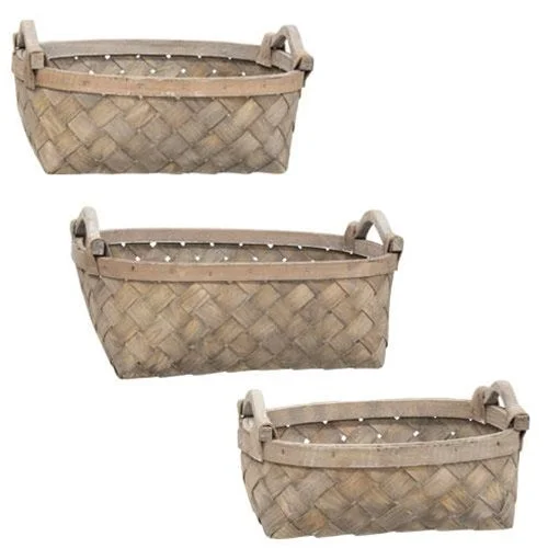 Twin - size bed skirts for a single bed3/Set Graywashed Oval Baskets w/Wooden Handles Twin - size bed skirts for a single bed3/Set Graywashed Oval Baskets w/Wooden Handles