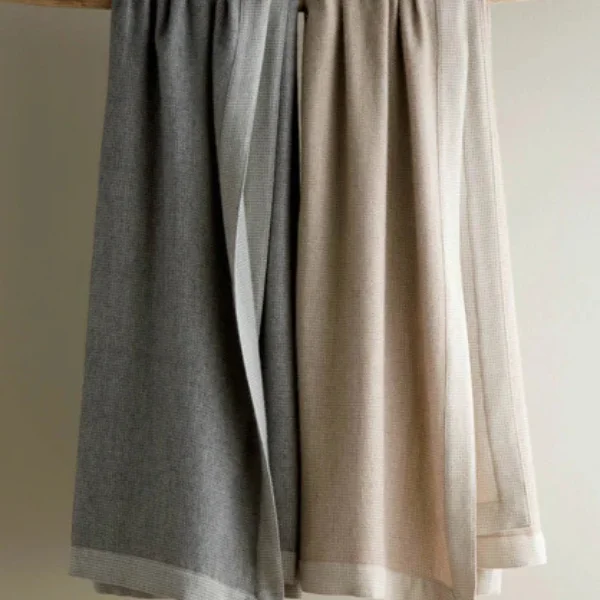King - size blankets to cover large beds comfortablyAngelo Reversible Alpaca Cotton Blanket