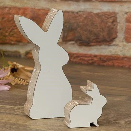 Bed skirts with a bohemian - inspired pattern2/Set Bunny Cutouts