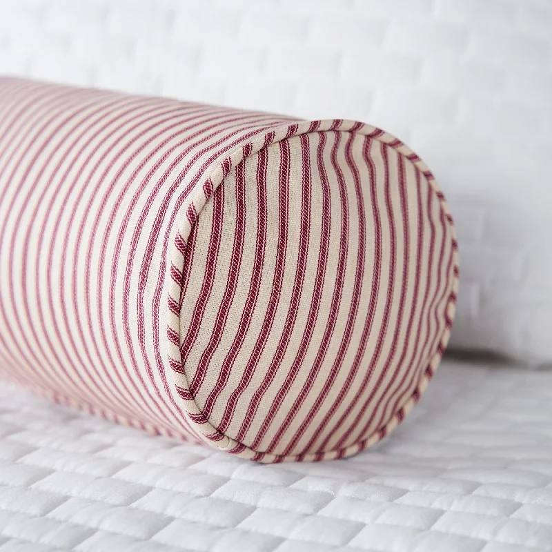 Kids Pillows with Fun DesignsTicking Stripe Bolster Pillow