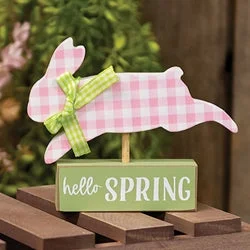 Bed skirts with a paisley print for an exotic feelPink & White Buffalo Check Bunny on Hello Spring Sitter Bed skirts with a paisley print for an exotic feelPink & White Buffalo Check Bunny on Hello Spring Sitter