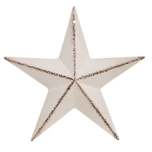 Bed skirts with a geometric cut - out designAntique White Barn Star 5.5"