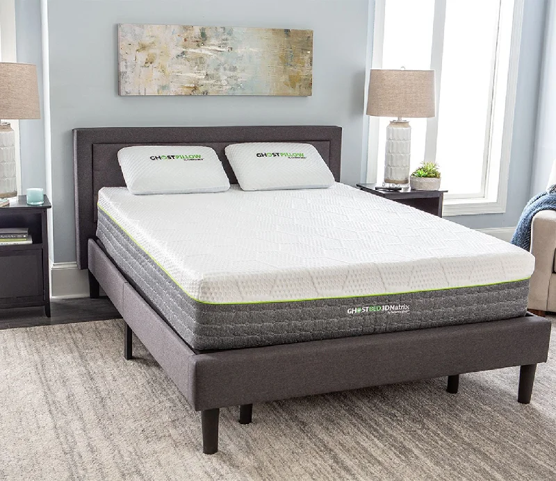 Hybrid mattresses combining foam and innerspring technologyGhostBed 3D Matrix Hybrid Mattress Hybrid mattresses combining foam and innerspring technologyGhostBed 3D Matrix Hybrid Mattress