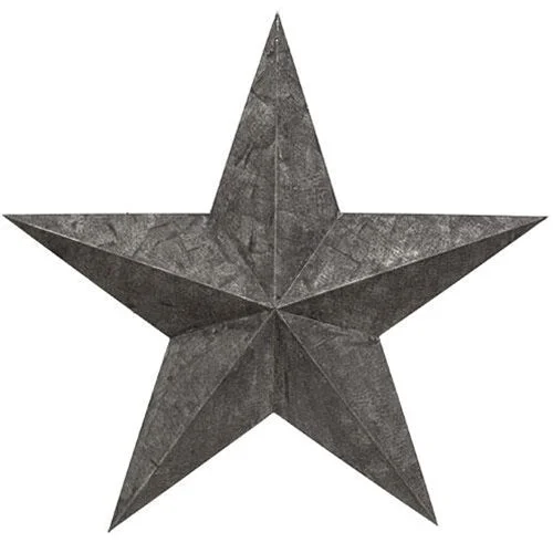 Velvet bed skirts for a luxurious and elegant appearanceGalvanized Barn Star 24"