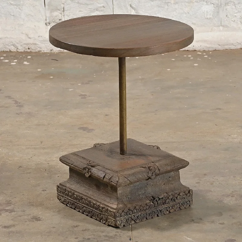 Silk Pillows for Smooth Skin and HairRound Teak Side Table