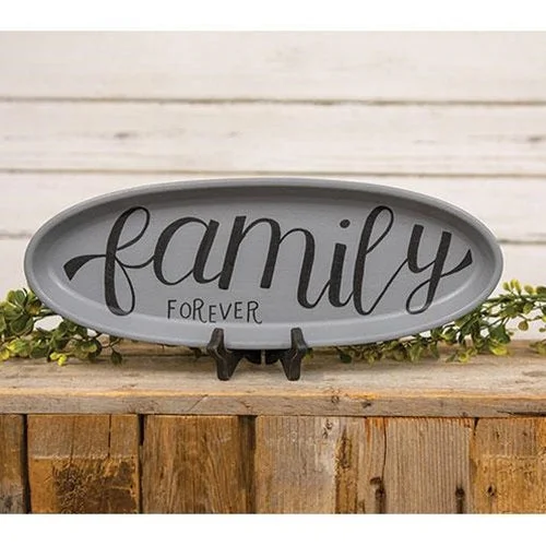 Bed skirts with a soft fleece lining for added comfortFamily Forever Oval Tray