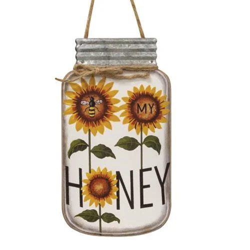 Bed skirts with a eco - friendly materialBee My Honey Mason Jar Sign