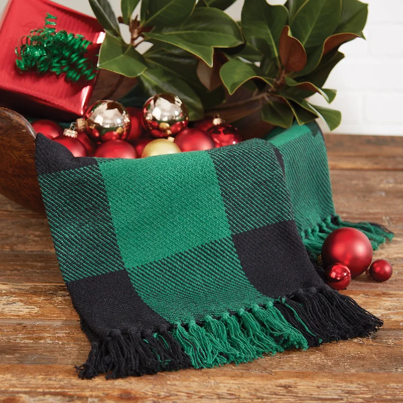 Fleece blankets for a cozy and plush textureWicklow Check Throw - Forest