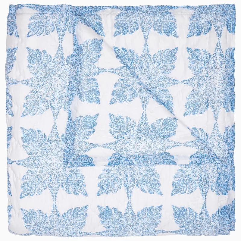 Decorative Pillows for Living Room MakeoverJaya Azure Quilt