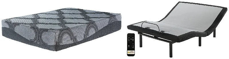 Queen - size mattresses for couples and standard bedrooms12 Inch Ashley Hybrid Mattress with Adjustable Base