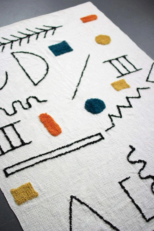 King - size blankets to cover large beds comfortablyKalalou  NES1079 Tufted Throw Doodles