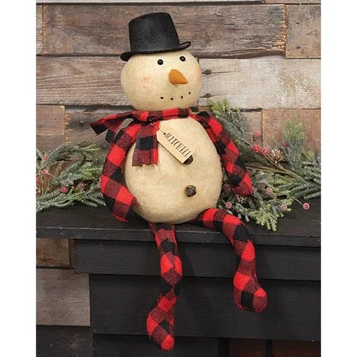 Bed skirts with a child - friendly printMitchell Buffalo Check Snowman